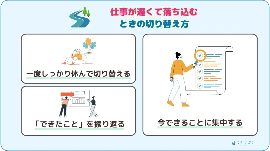 仕事が遅くて落ち込むときの切り替え方